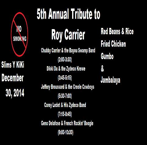 2014 Roy Carrier Tribute Flyer